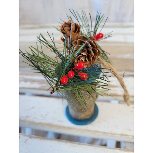 Glasses spool sore ornament Xmas holiday tree vintage - Picture 3 of 8